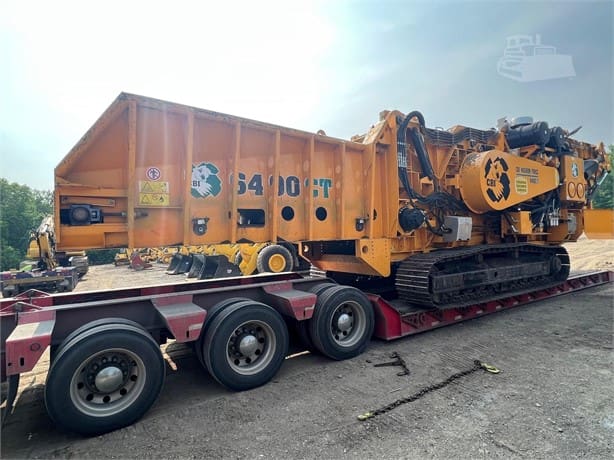 heavy equipment on a trailer provided by columbus equipment